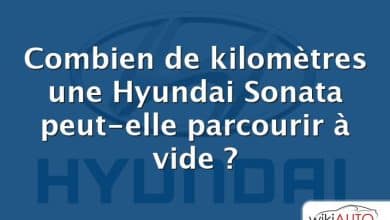 Combien de kilomètres une Hyundai Sonata peut-elle parcourir à vide ?