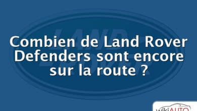 Combien de Land Rover Defenders sont encore sur la route ?