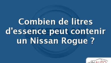 Combien de litres d’essence peut contenir un Nissan Rogue ?