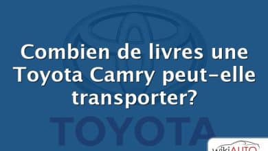 Combien de livres une Toyota Camry peut-elle transporter?