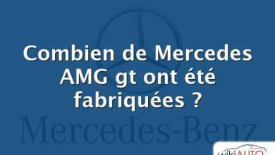 Combien de Mercedes AMG gt ont été fabriquées ?