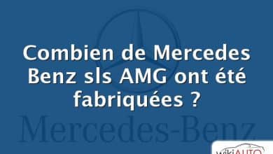 Combien de Mercedes Benz sls AMG ont été fabriquées ?