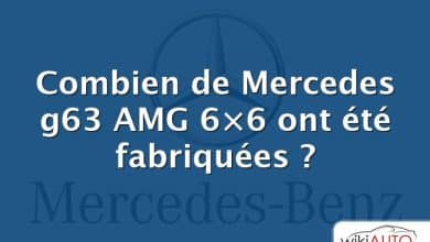 Combien de Mercedes g63 AMG 6×6 ont été fabriquées ?