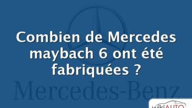 Combien de Mercedes maybach 6 ont été fabriquées ?