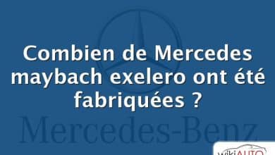 Combien de Mercedes maybach exelero ont été fabriquées ?