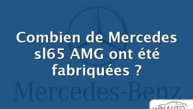Combien de Mercedes sl65 AMG ont été fabriquées ?