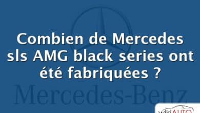 Combien de Mercedes sls AMG black series ont été fabriquées ?