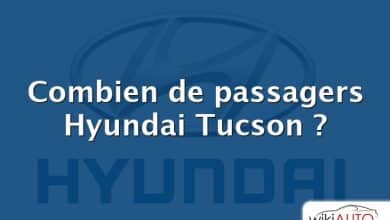 Combien de passagers Hyundai Tucson ?