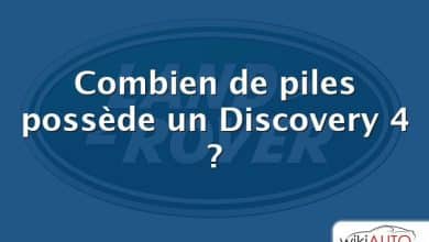 Combien de piles possède un Discovery 4 ?