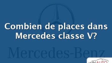 Combien de places dans Mercedes classe V?