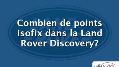 Combien de points isofix dans la Land Rover Discovery?