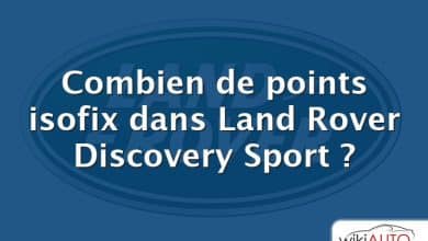 Combien de points isofix dans Land Rover Discovery Sport ?