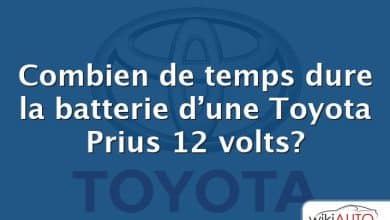 Combien de temps dure la batterie d’une Toyota Prius 12 volts?