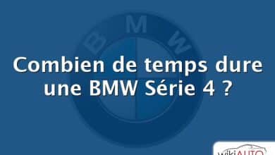 Combien de temps dure une BMW Série 4 ?