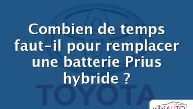 Combien de temps faut-il pour remplacer une batterie Prius hybride ?