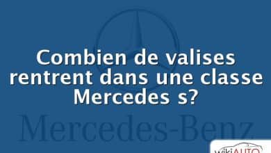 Combien de valises rentrent dans une classe Mercedes s?