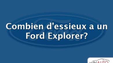 Combien d’essieux a un Ford Explorer?