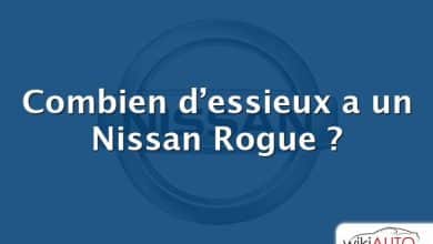 Combien d’essieux a un Nissan Rogue ?