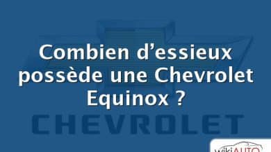 Combien d’essieux possède une Chevrolet Equinox ?