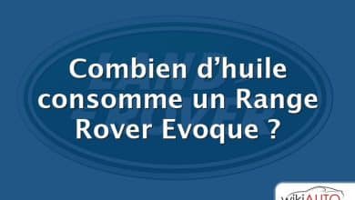Combien d’huile consomme un Range Rover Evoque ?