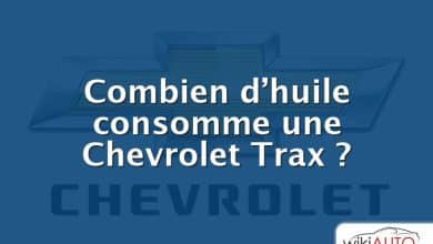 Combien d’huile consomme une Chevrolet Trax ?