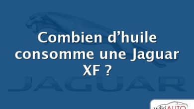 Combien d’huile consomme une Jaguar XF ?