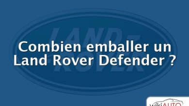 Combien emballer un Land Rover Defender ?