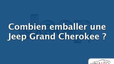 Combien emballer une Jeep Grand Cherokee ?