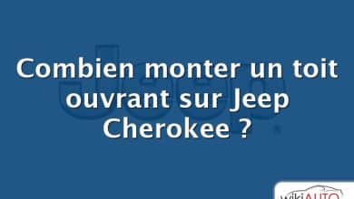 Combien monter un toit ouvrant sur Jeep Cherokee ?