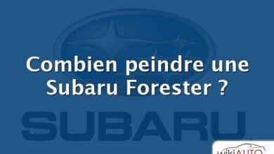 Combien peindre une Subaru Forester ?