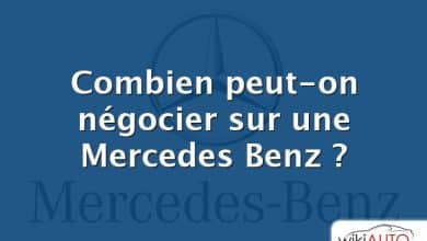 Combien peut-on négocier sur une Mercedes Benz ?