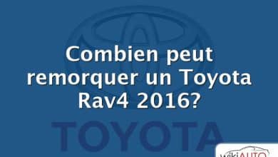 Combien peut remorquer un Toyota Rav4 2016?