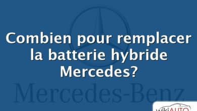 Combien pour remplacer la batterie hybride Mercedes?