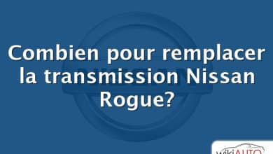 Combien pour remplacer la transmission Nissan Rogue?
