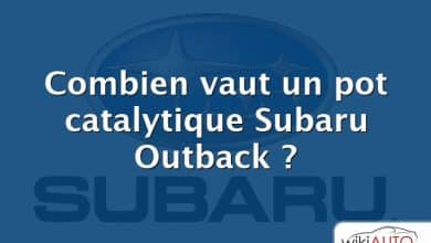 Combien vaut un pot catalytique Subaru Outback ?