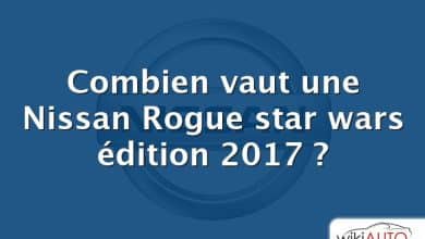 Combien vaut une Nissan Rogue star wars édition 2017 ?