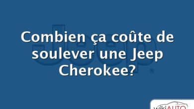 Combien ça coûte de soulever une Jeep Cherokee?