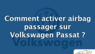 Comment activer airbag passager sur Volkswagen Passat ?
