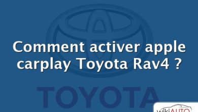Comment activer apple carplay Toyota Rav4 ?