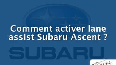 Comment activer lane assist Subaru Ascent ?