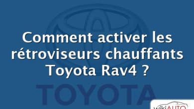 Comment activer les rétroviseurs chauffants Toyota Rav4 ?