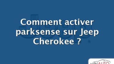 Comment activer parksense sur Jeep Cherokee ?