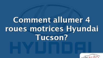 Comment allumer 4 roues motrices Hyundai Tucson?