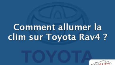 Comment allumer la clim sur Toyota Rav4 ?