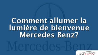 Comment allumer la lumière de bienvenue Mercedes Benz?