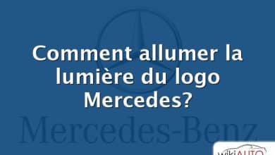 Comment allumer la lumière du logo Mercedes?