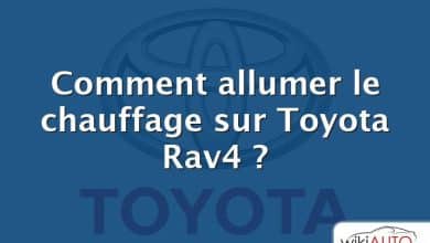 Comment allumer le chauffage sur Toyota Rav4 ?