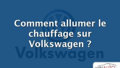 Comment allumer le chauffage sur Volkswagen ?