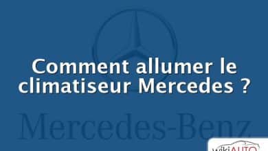 Comment allumer le climatiseur Mercedes ?