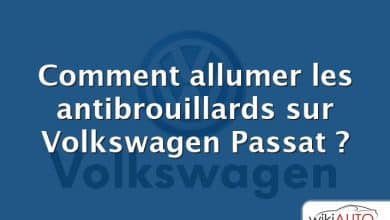 Comment allumer les antibrouillards sur Volkswagen Passat ?